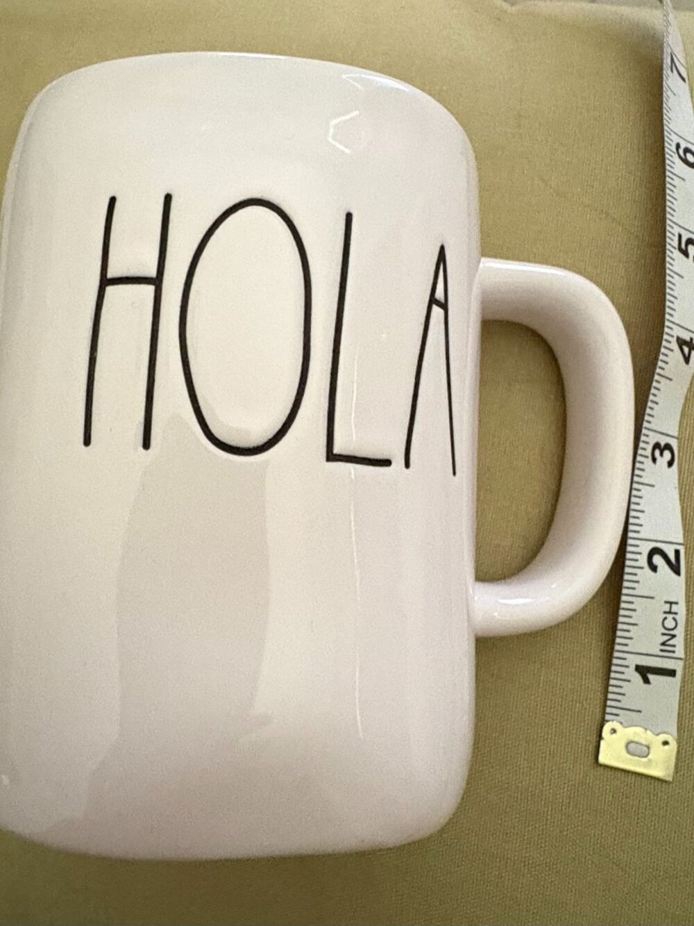 Rae Dunn Magenta "HOLA" Coffee Mug Artisan Collection 323